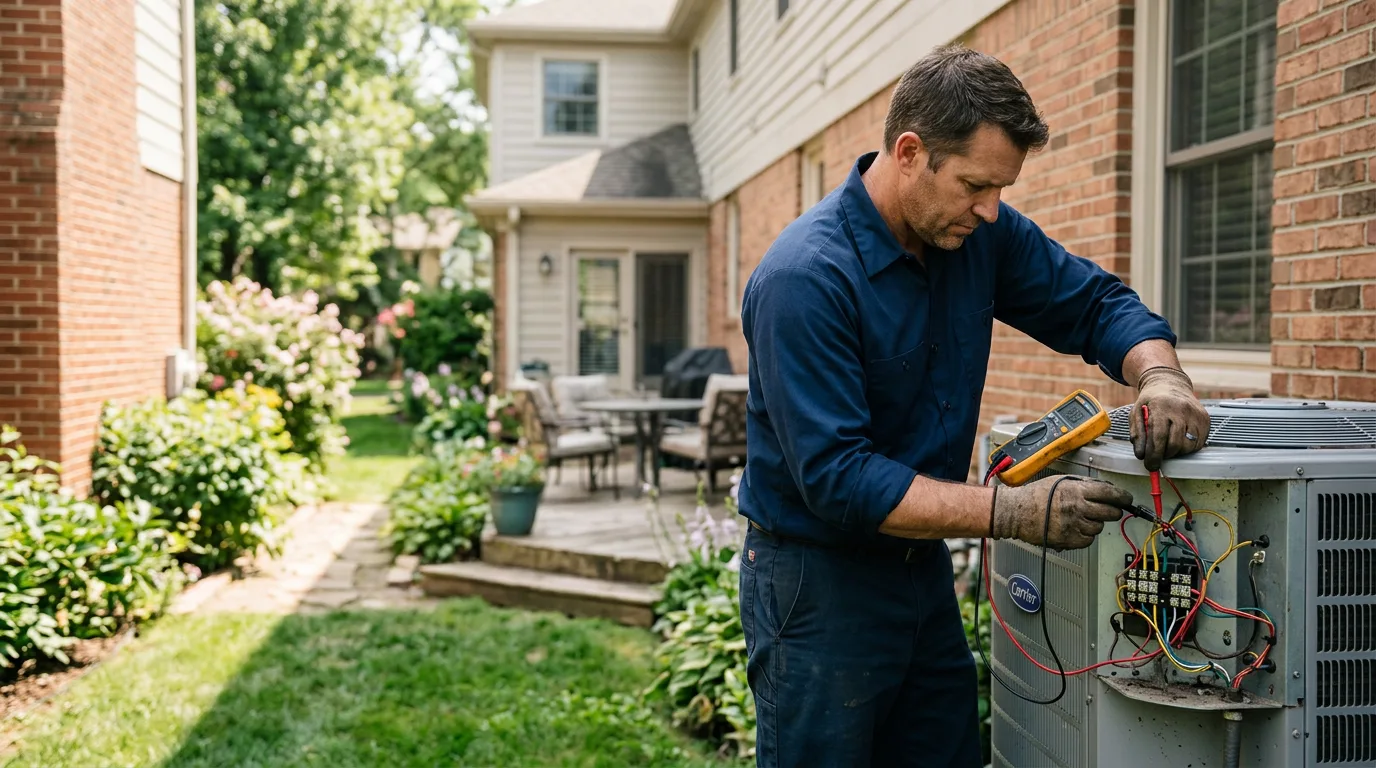 HVAC technician working near De Berry, TX